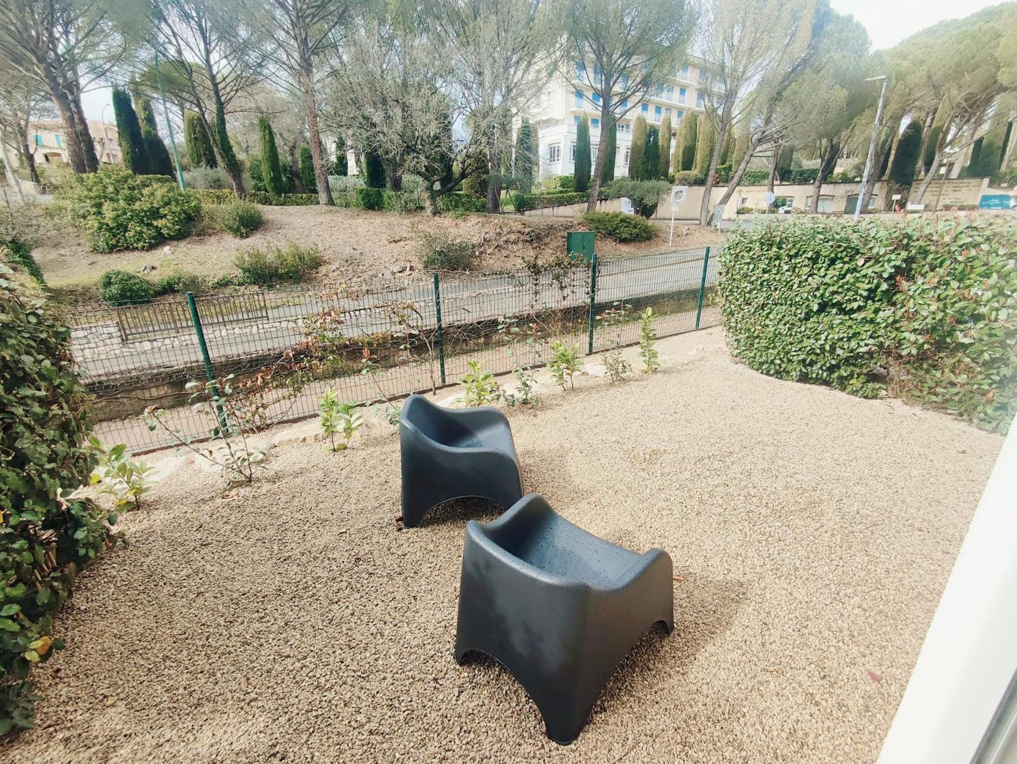 Appartement Le Baou Beni - Piscine, Climatisation&Parking à Gréoux-les-Bains Extérieur photo
